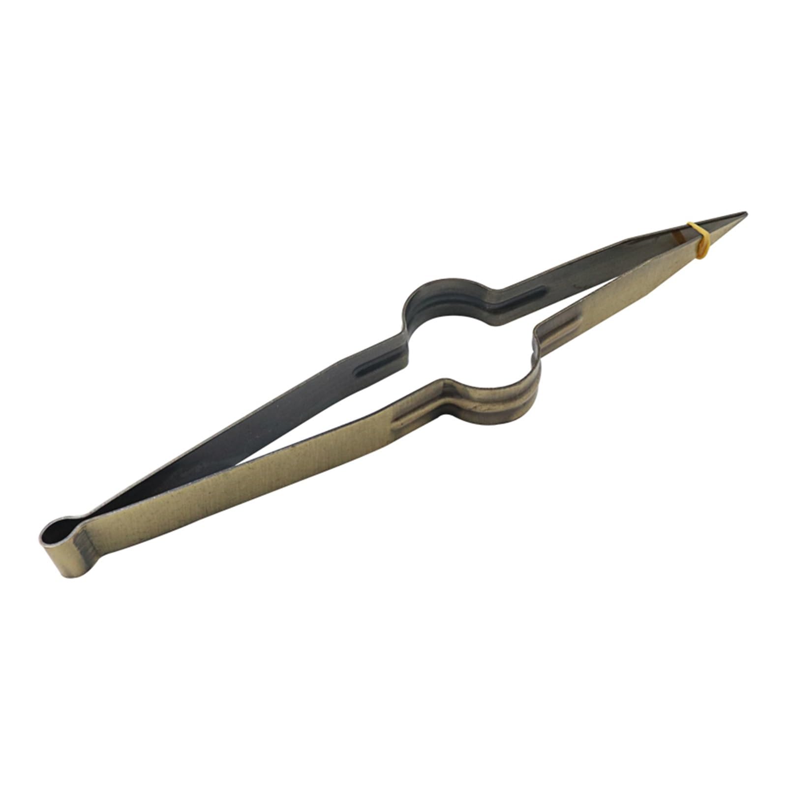 Fire Tongs 1PC Stainless Steel Shisha Hookah Tongs Tweezers Clamp Charcoal Accessories(Brown)