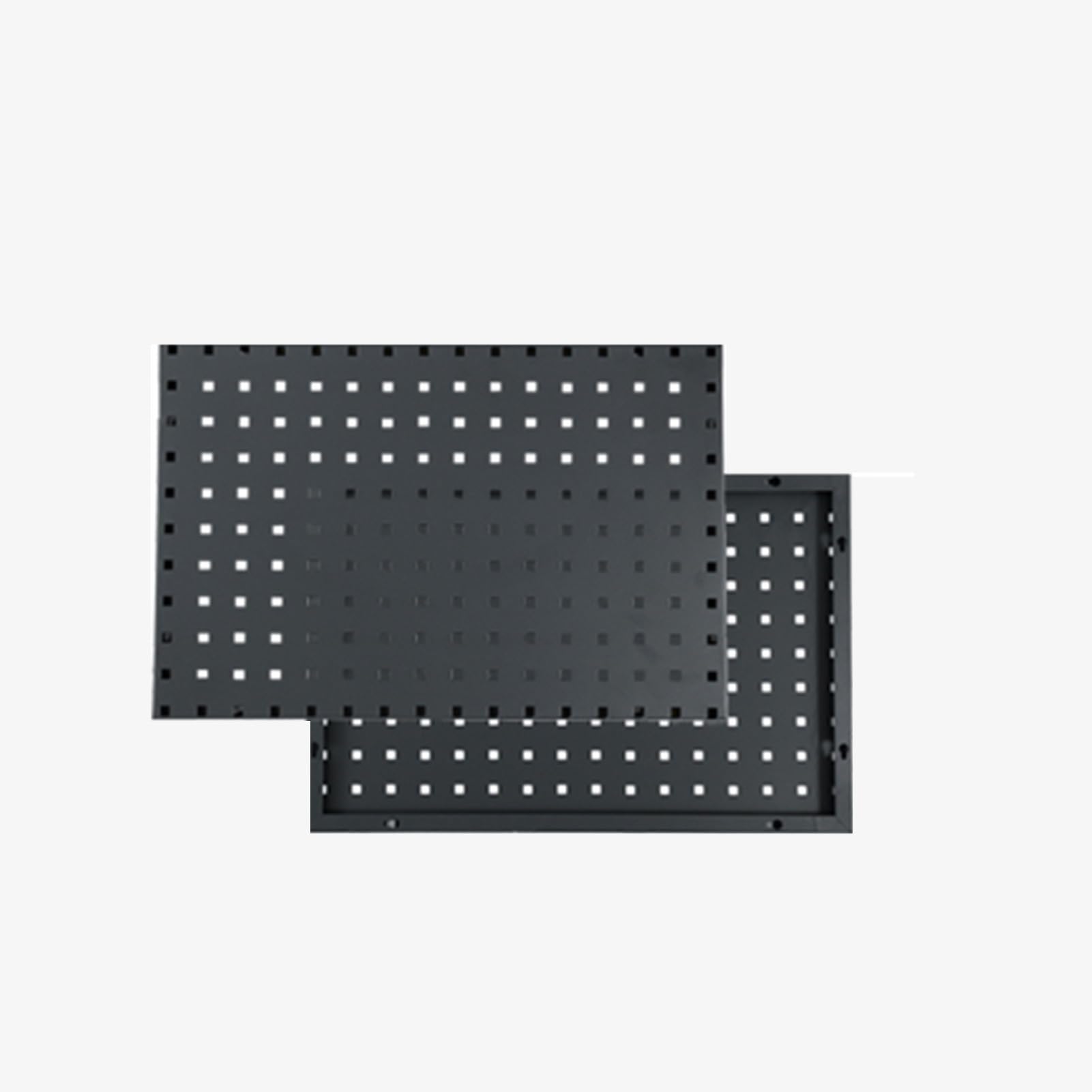 Kit pannello forato, organizer da parete per pannello forato, espositore, scatola portaoggetti per pannello forato per camere da letto, stanze per hobby, garage (nero, bianco, blu