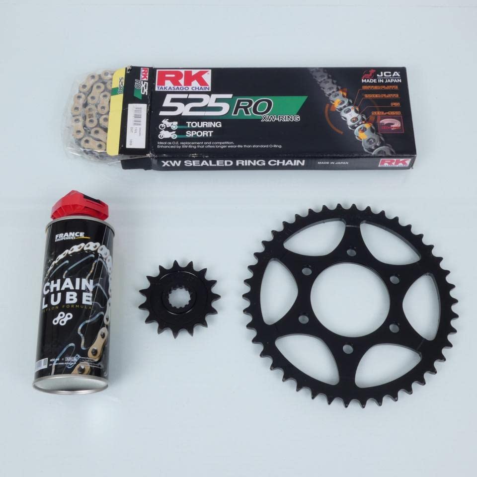 Kit chaîne FE Kawasaki Z 1000 haute résistance avec alésage 80mm et pas 525