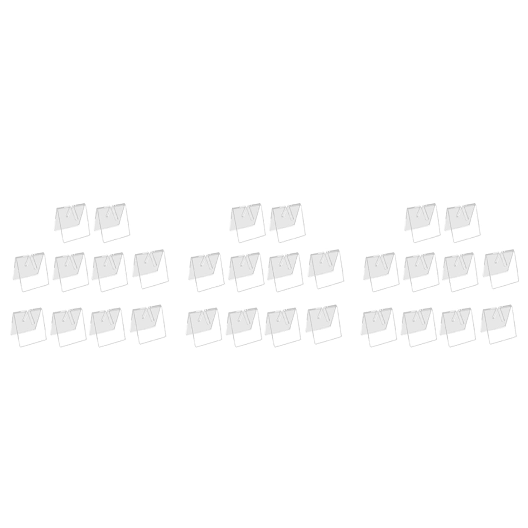 Tsolay 30Pcs Clear Acrylic Knife Blade Display Stand Holders Folding Knife Display Stand Holder Pocket Knives Showcase Rack