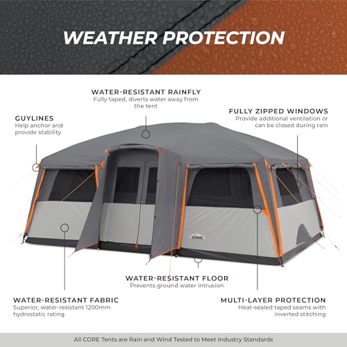 CORE 12 Person Multi-Room Cabin Tent