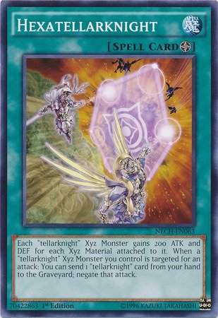 Yu-Gi-Oh! Hexatellarknight (NECH-EN063) – Field Spell Card – 1st Edition Common From The New Challengers - View #4