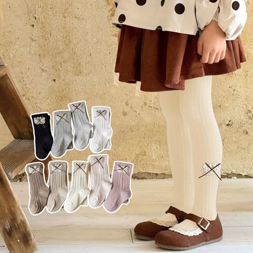 Girls Cable Knit Tights Ballet Dance Stretchy Uniform Stocking Footed Thick Warm Cute Leggings Pantyhose for Kids4