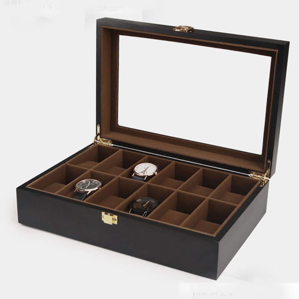 DFHEsdfD Watch boxes, Watch Storage Organizer Display Case Box Leather for Holder Valentine Gift