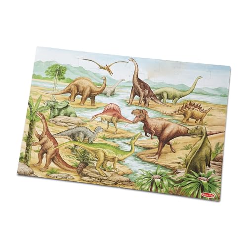 Melissa & Doug - 10421 - Puzzle De Sol Dinosaures