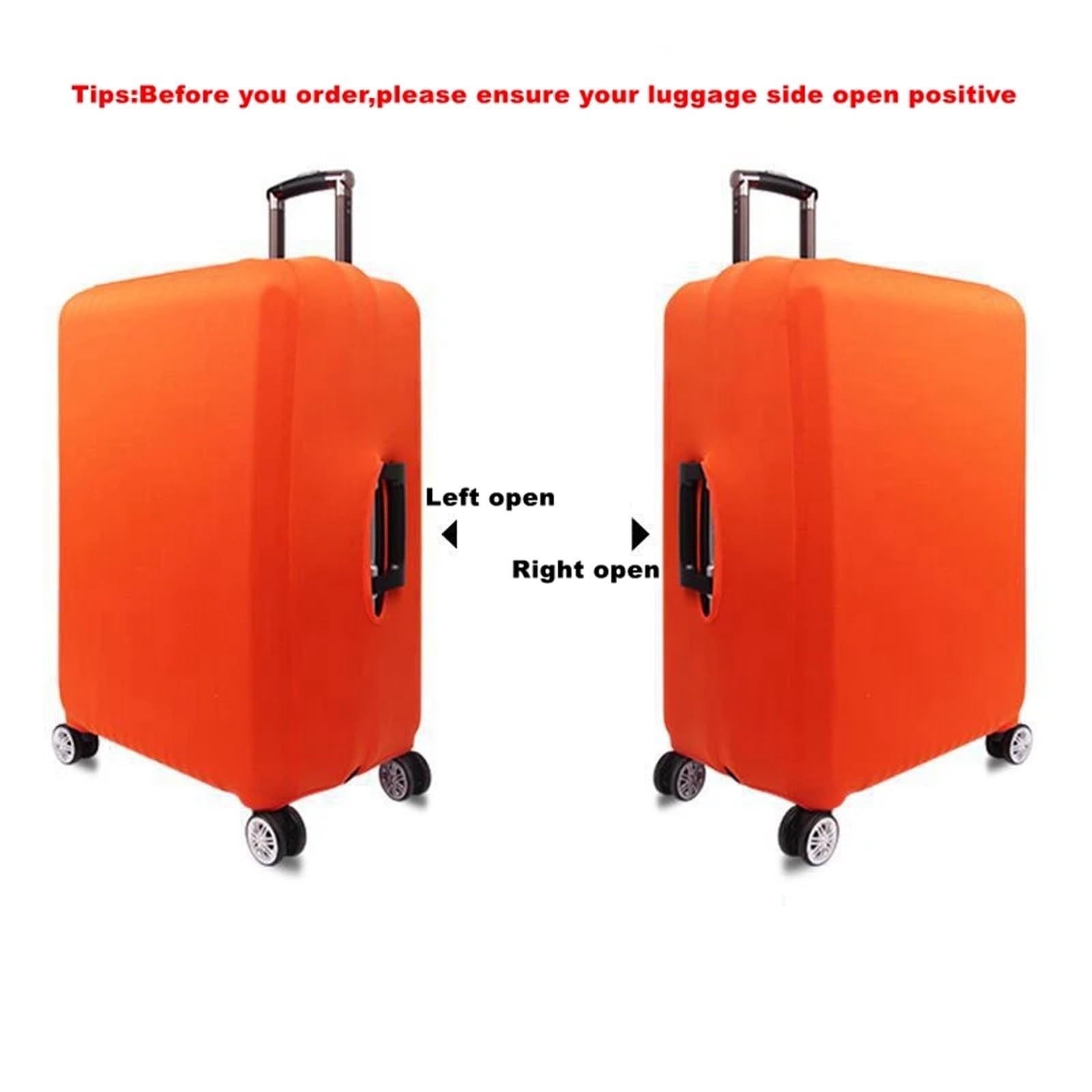 Gepäckabdeckung, Stretch-Stoff, Kofferschutz, Gepäck-Staubschutzhülle, geeignet for Koffer, Reiseveranstalter Für Koffer(Rose red,M)