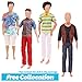 18 PCS Doll Clothes for Ken Doll Including Handmade 6 Tops 6 Pants Casual Wear 2 Beach Pants 4 Pair of Shoes for 11.5 Inch Boy Doll Outfits for Boyfriend Doll