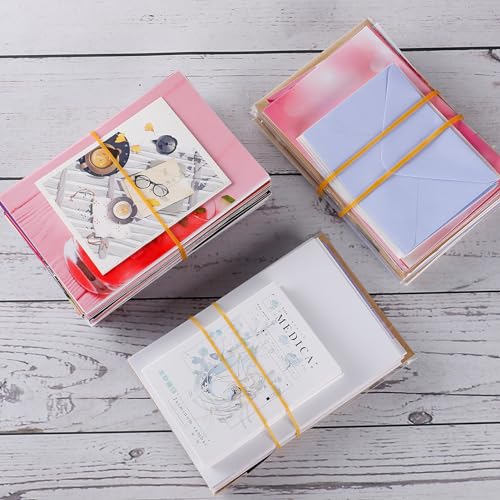 Image of 120Pcs 3.8 inchL x 0.12 inchW Thick Rubber Bands, Office Supplies Elastic Band