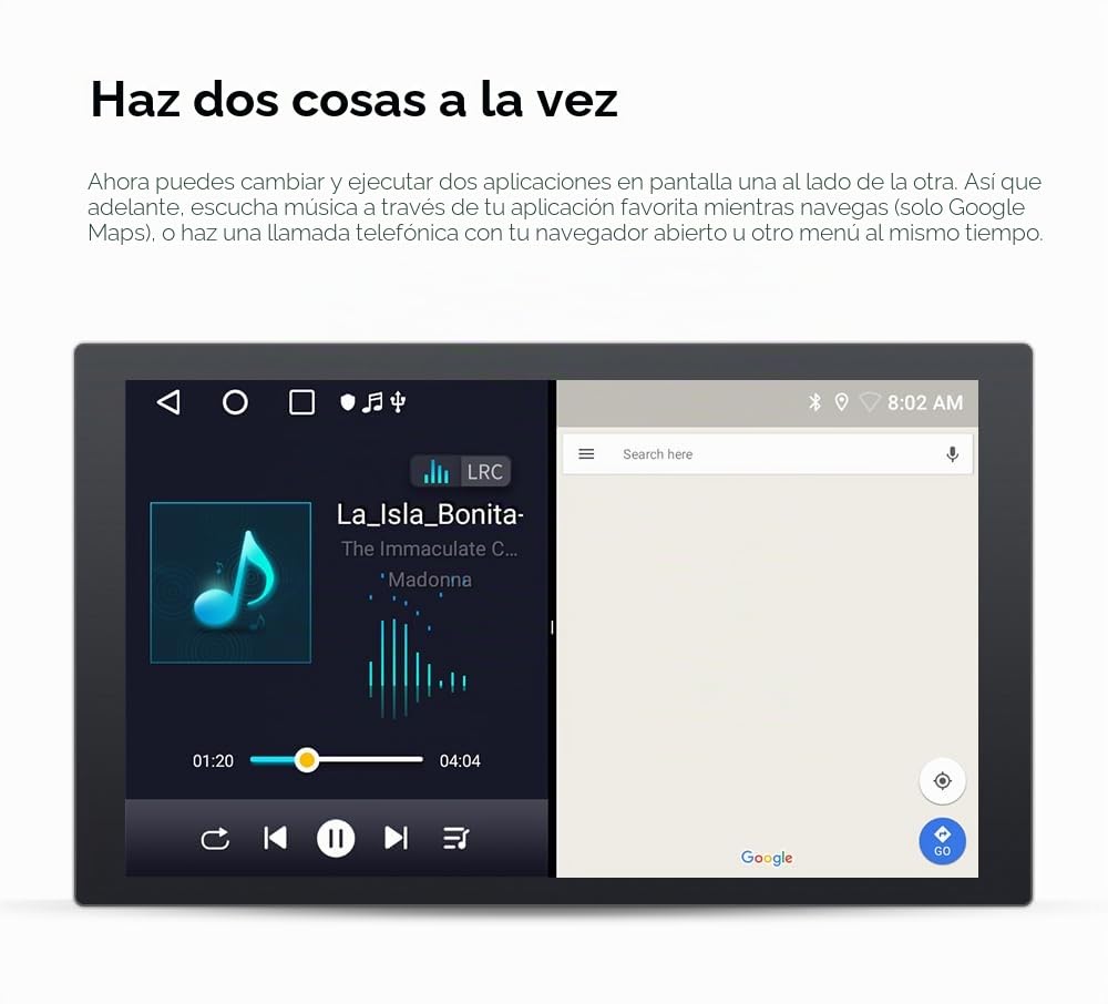 Radio de coche Android 14 de 9 pulgadas para Renault Kangoo 2009 – 2018, compatible con coche inalámbrico Carplay/Android, control del volante, WiFi/4G, AM/FM 4 núcleos, 2 GB y 64 GB