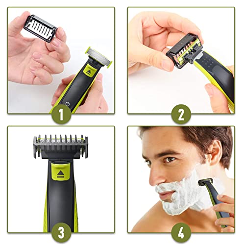 8Pcs Guide Combs Fits for Philip OneBlade Shaver Body Hair Guards QP2510 QP2520 QP2521 QP2522 QP2523 QP2530 QP2531 QP2620 QP2630 QP6505 QP6510 QP6520 QP6620 - Image 5