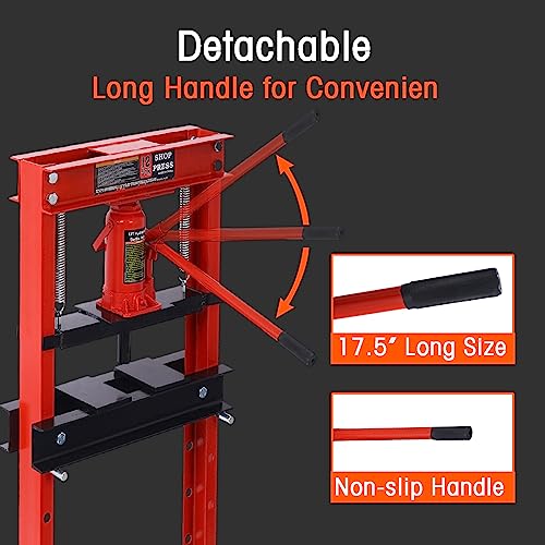 Image of None Hydraulic Shop Press, One Size, Red