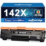 MYCARTRIDGE 142X 142A Toner Compatibili per HP 142A Toner Sostituzione per HP LaserJet M140W per Laserjet M110W M140WE M110WE M139WE M139W per W1420X W1420A (Nessun chip,1 Nero)