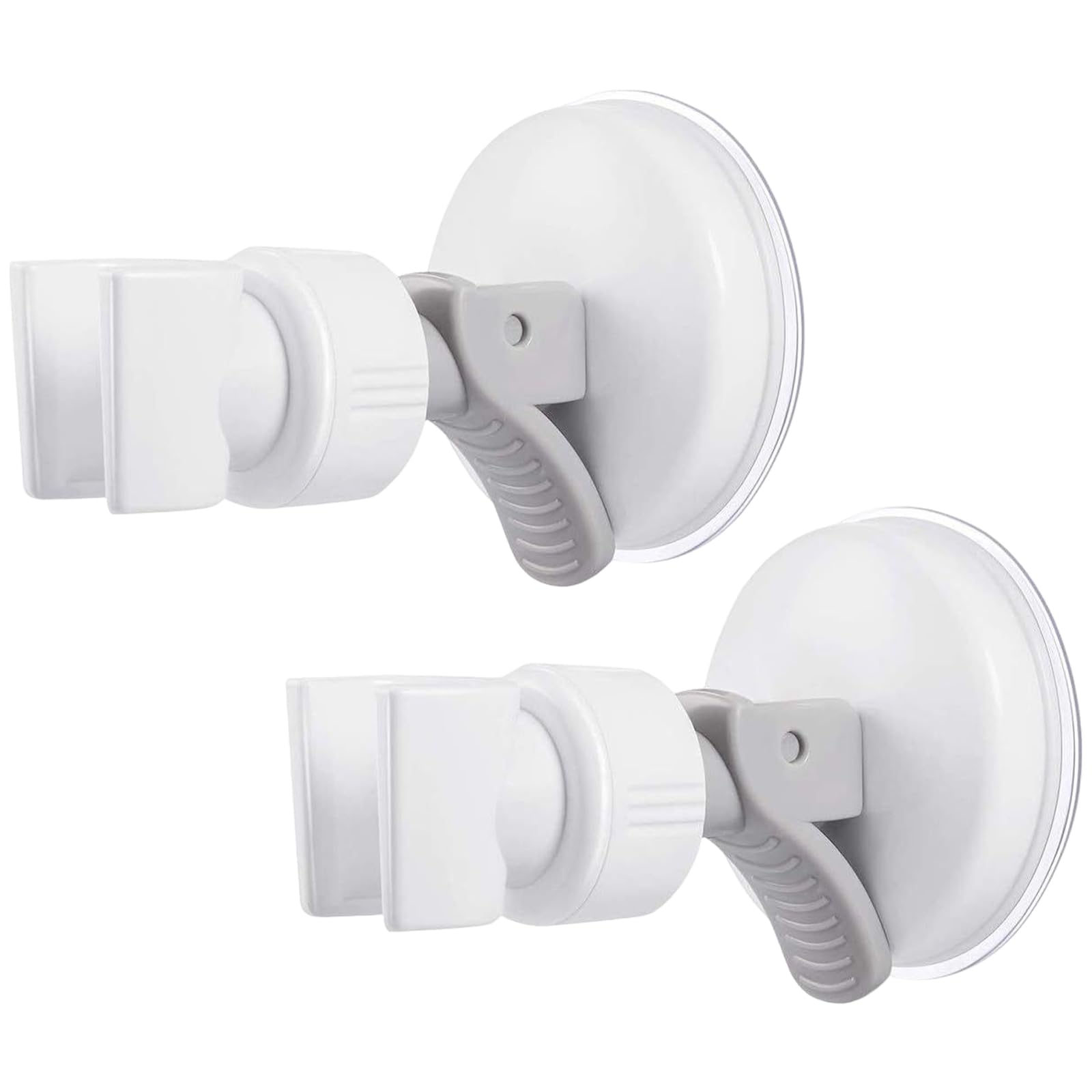 Xoeryoy Style1 2Pcs Shower Head Holder, Bathroom Adjustable Suction Cup Handheld Shower Head Holder, 360° Rotating Wall Mounted Wand For Most Heads ;1