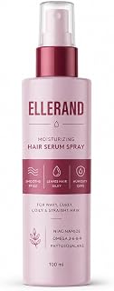 Ellerand Moisturizing Hair Serum, Smooths Frizz, Leaves Hair Silky, 100ml | Curly, Coily & Straight Hair，with Niacinamide, Omega 3-6-8-9 & Phytosqualane
