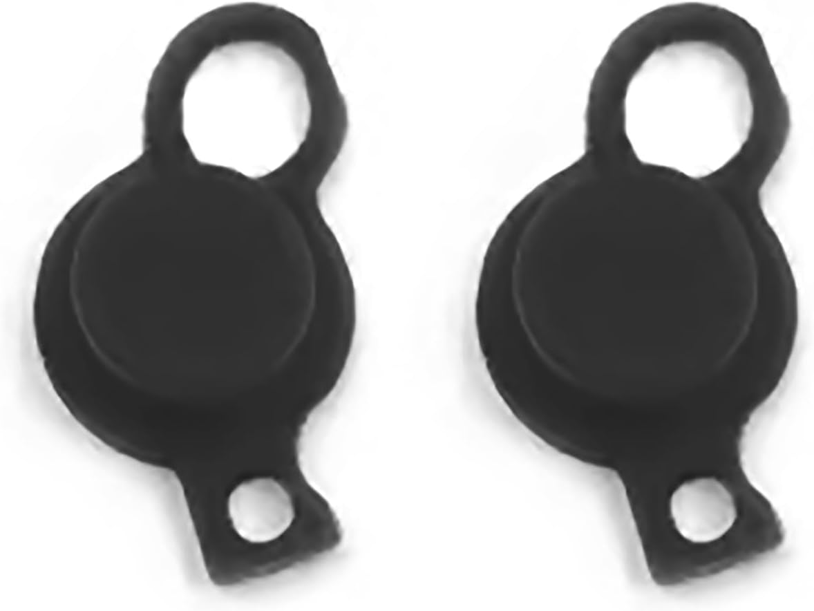 Black New3DSXL New3DS Right Thumbstick C Joystick Covers Pack 2 Replacement, for New 3DS, New 3DSXL / 3DSLL, New3DSLL Handheld Console, Extra Rubber Thumb Analog Joy Stick Caps Accessories