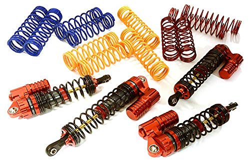 Integy RC XSR2 HeavyDuty Piggyback Shock Set w/Ti-Nitride Shaft for 1/10 Slash (L=88/105)