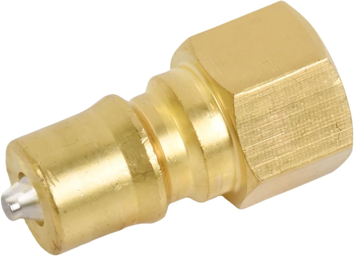 Multi-Purpose Brass Hydraulic Quick Connect Nipple 1/4 NPTF Compatible With Parker 60 Series Nipples BH2-61