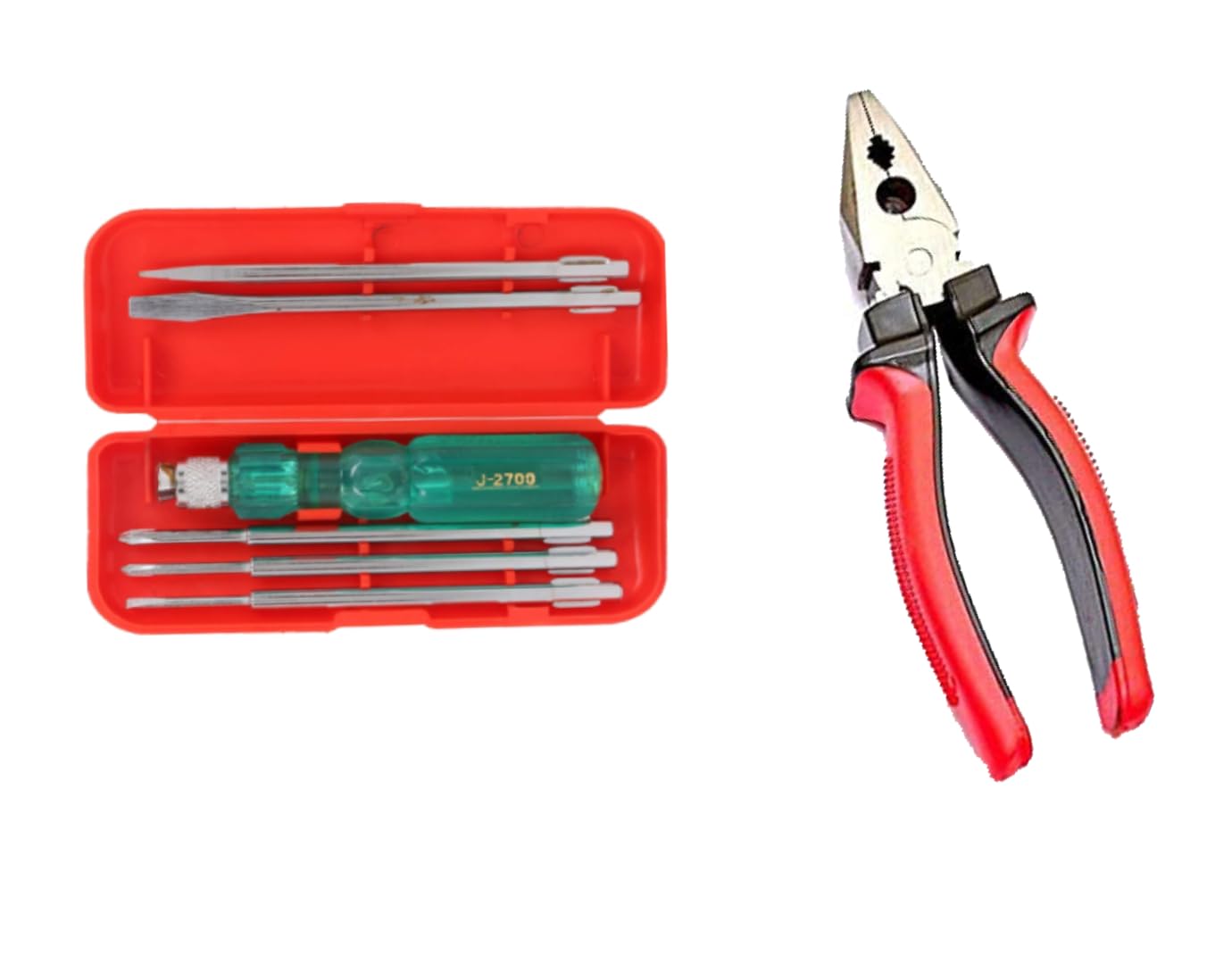 Aldeco 5in1 Screw Driver Set with Red Plier Precision Screw Driver Kit for Home and Professional Use (5in1 Screw Driver set + Plier). (B0CXJG48CH) Amazon Price History, Amazon Price Tracker
