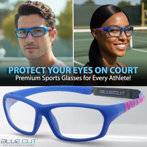 Image of BLUE CUT Sports Protection Goggles, Anti-Fog Lenses Safety Glasses for Basketball, Pickleball and All Outdoor Sports
