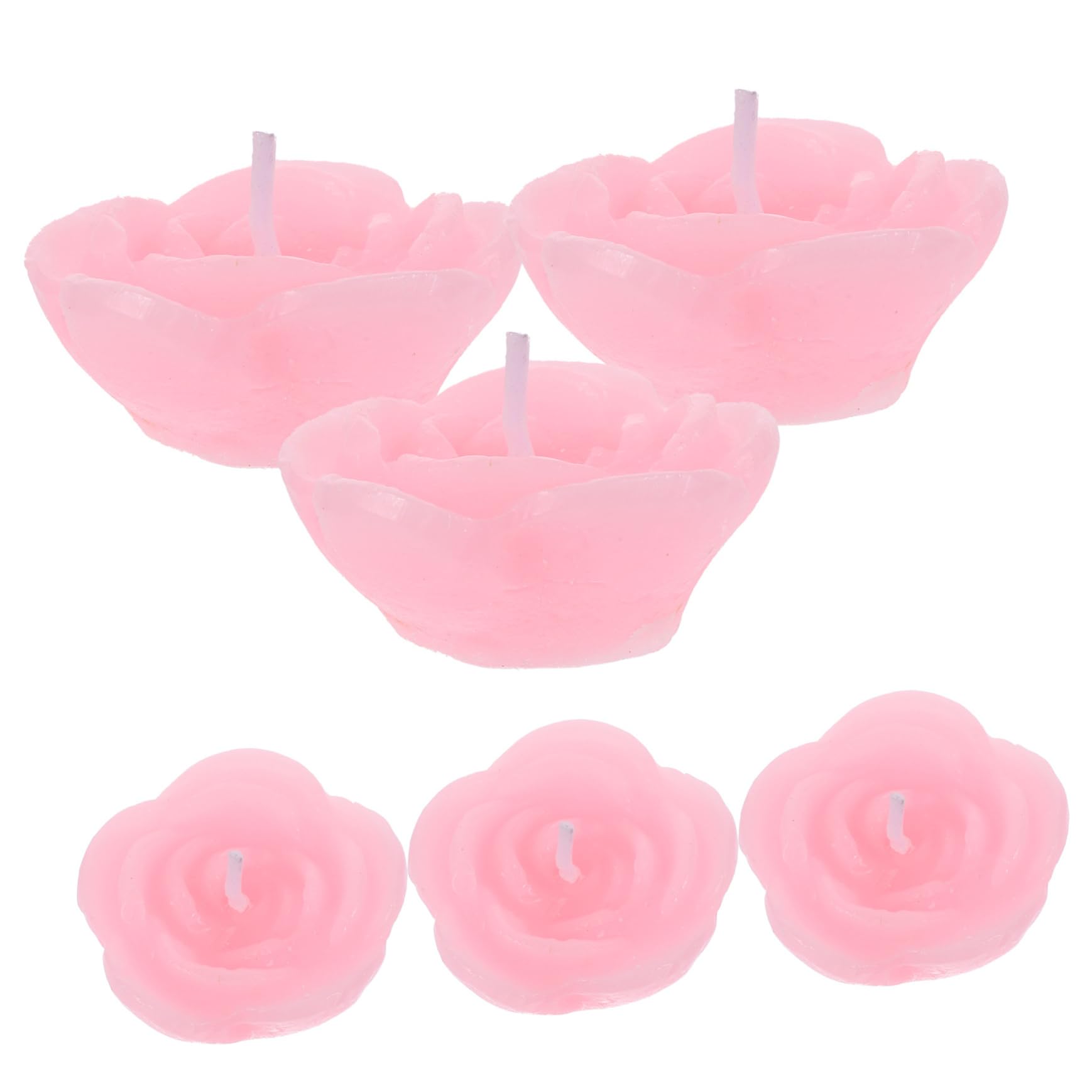VICASKY 6pcs Floating Candles for Home Decor Unscented Tealight Candles for Weddings Parties and Bedroom Ambiance Romantic Wax Lighting