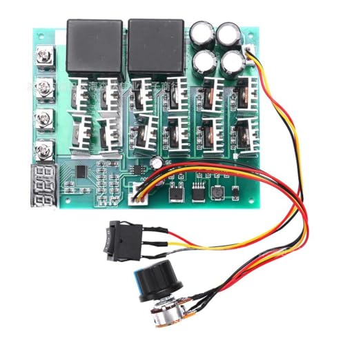 Pluuttiem Contrôleur de vitesse du moteur DC 10-55 V 100 A PWM HHO RC Interrupteur de commande inversée avec affichage LED
