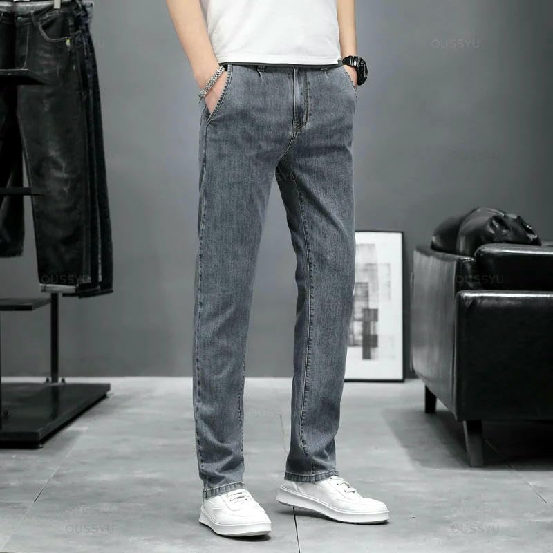 Mens Summer Stretch Skinny Jeans Men Casual Slim Fit Denim Elastic Pants Male Trousers4