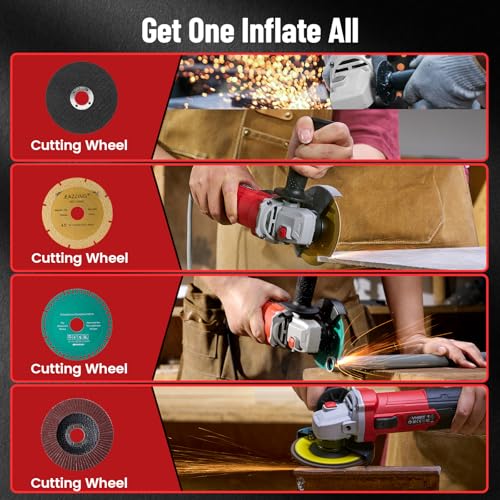Avhrit Angle Grinder 10 Amp, 4-1/2 inch Power Angle Grinder Tools with 13000 RPM, 1200W Small Angle Grinder for Cutting, Grinding, Polishing thumbnail 5
