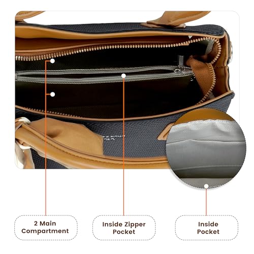 Image of Storite Women Handbag | PU Leather Top Handle Sling Bag | Stylish Crossbody Shoulder Purse for Ladies & Girls | Fashion Handbag for Office, Shopping & Travel