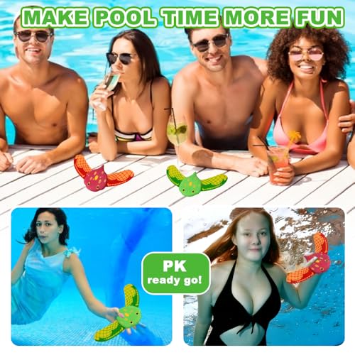 Huucozn 2 Stück Unterwasser Glider, Teufel Fisch Schwimmbad Spielzeug Pool Spielzeug Wasserspielzeug Tauchspielzeug Interessantes Tauchtiere Wasser Spielzeugs Fische Poolparty Geschenk