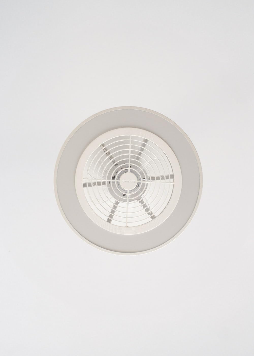 CREATE / WIND CLEAR EASY S/Ventilador de techo con aspas ocultas blanco con mando / 40W, Silencioso, Ø50 cm, luz LED 3 temperaturas, temporizador, función verano-invierno