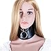 Locking Posture O Ring Collar- Davidsource Black Faux Double Leather Neck Belt Adjustable Lockable Choker Collar Restraint Head Harness BDSM Adult Sex Toy