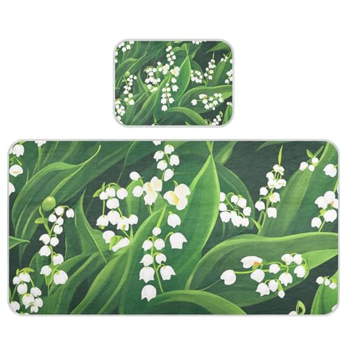 Finland Lily Valley Beauty Summer Flowers Cooling Baby Bed Mattress Cover 28