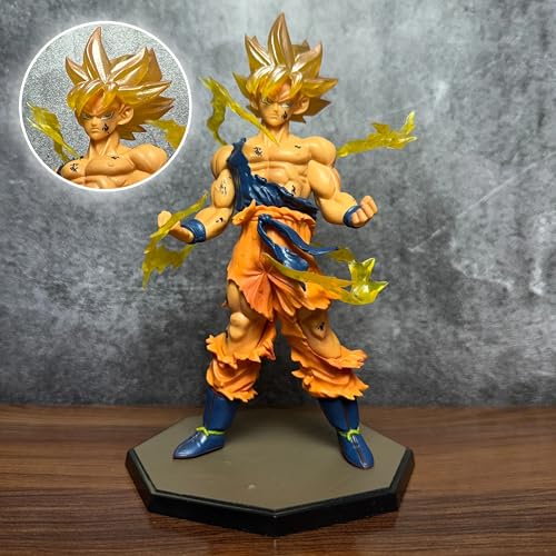 Image of Anime Action Figure 17 cm Superhero Collectible Figure for Car Dashboard, Home Decoration & Gifting | Dragon Ball Z Style Character Statue for Anime Lovers (Goku VI)