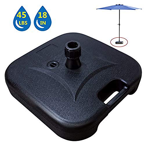 Lokatse Homelokatse Home Patio Outdoor Umbrella Base Stand Weight Plastic Square Base Water Filled For Patio Umbrellas Black Dailymail