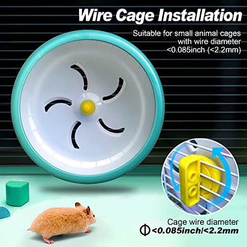 Hamster Wheel,Super Silent Hamster Exercise Wheels,Silent Spinner,Hamster Wheels,Silent Spinner Hamster Wheel Adjustable… - Image 7