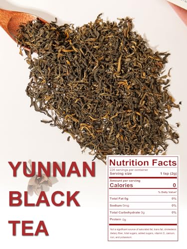 Image of TeeLux Black Tea Loose Leaf, Smooth & Full-bodied Taste, Caffeinated, 16oz