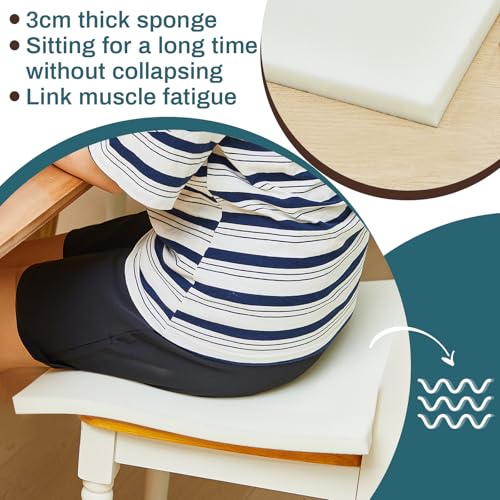 Image of Frienda 6 Pack 1 inch x 20 inch x 20 inch Upholstery High Density Foam Cushion White Replacement Cushion or Commercial Use Stuffing Craft Foam Couch Chair Padding DIY Projects