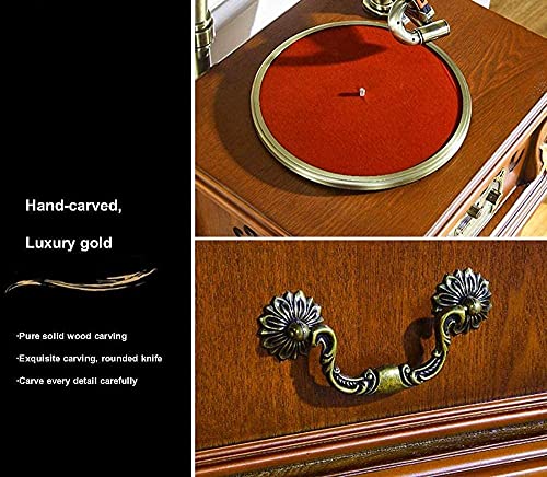 SXLCKJ Tourne-Disque, Vinyle Bluetooth Tourne-Disque rétro Big Horn Antique en Bois Gramophone avec Support de Table… - Les Beatles, Paul McCartney, John Lennon, RIngo Starr, George Harrison SXLCKJ Tourne-Disque, Vinyle Bluetooth Tourne-Disque rétro Big Horn Antique en Bois Gramophone avec Support de Table… – Image 6