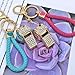 AIFUDA 2Pcs Whistle Keyrings, Crystal Rhinestone Whistle Bling Whistle with Chain for Bag Accessory Pendant Purse Charm Handbag Decor Ornaments Keychain