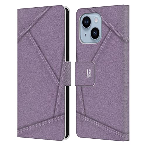 Étui iPhone 14 Plus Head Case Designs Violet Collection Patchwork en cuir