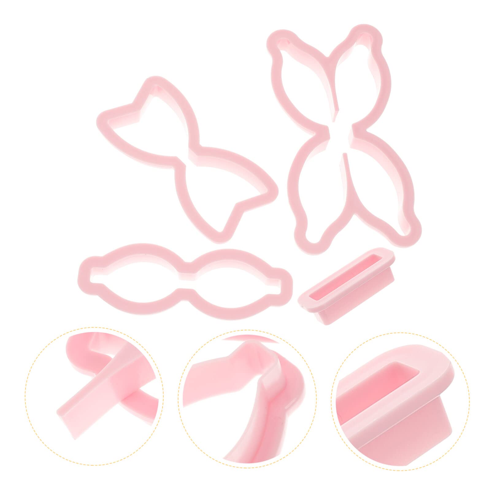 5sätze Bow Tie Molds Fondant Kuchenformen Für Kreative Backprojekte Für Hochzeiten Und Geburtstage Lebensmittelechtem Einfach Zu Handhaben Und Langlebig