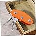 POPETPOP Aluminum Alloy Folder Outdoor Key Holder Light Strong Pocket Tool for Everyday Carry Orange