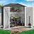 DWVO 6x4ft Metal Outdoor Storage Shed, Waterproof Tool Shed Heavy-Duty Storage Unit with Lockable Door and Vents, Ideal for Bicycles, Tools, Lawnmowers, Backyards, Patios, Lawns - Dark Gray