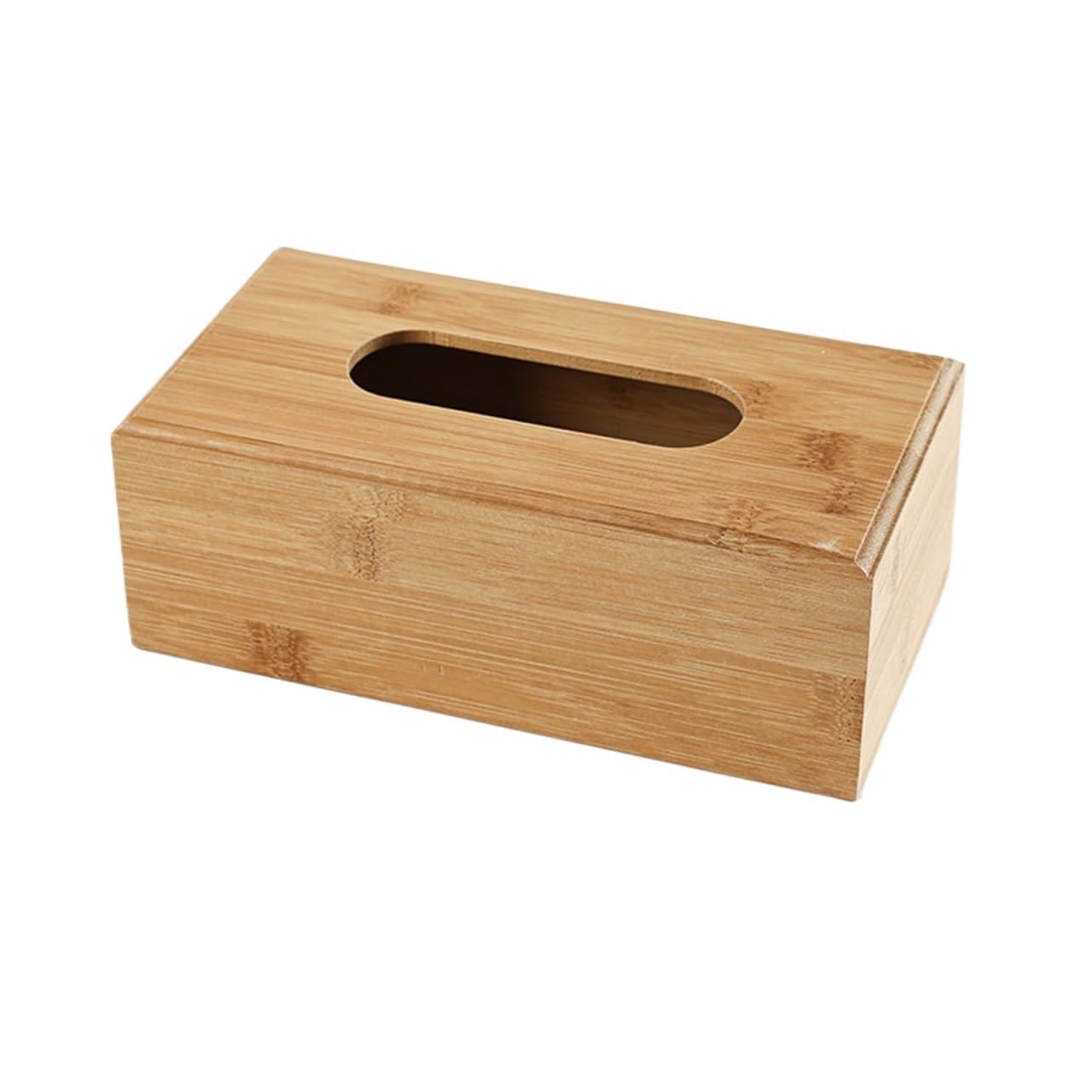 Boîte à mouchoirs en bambou pour cacher les cartons laids sur votre table