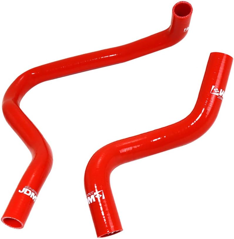 Compatible/Replacement For 1997-2001 Honda Prelude (H22A Engine Only) High Temp 3 Ply Silicone Radiator Hose Red