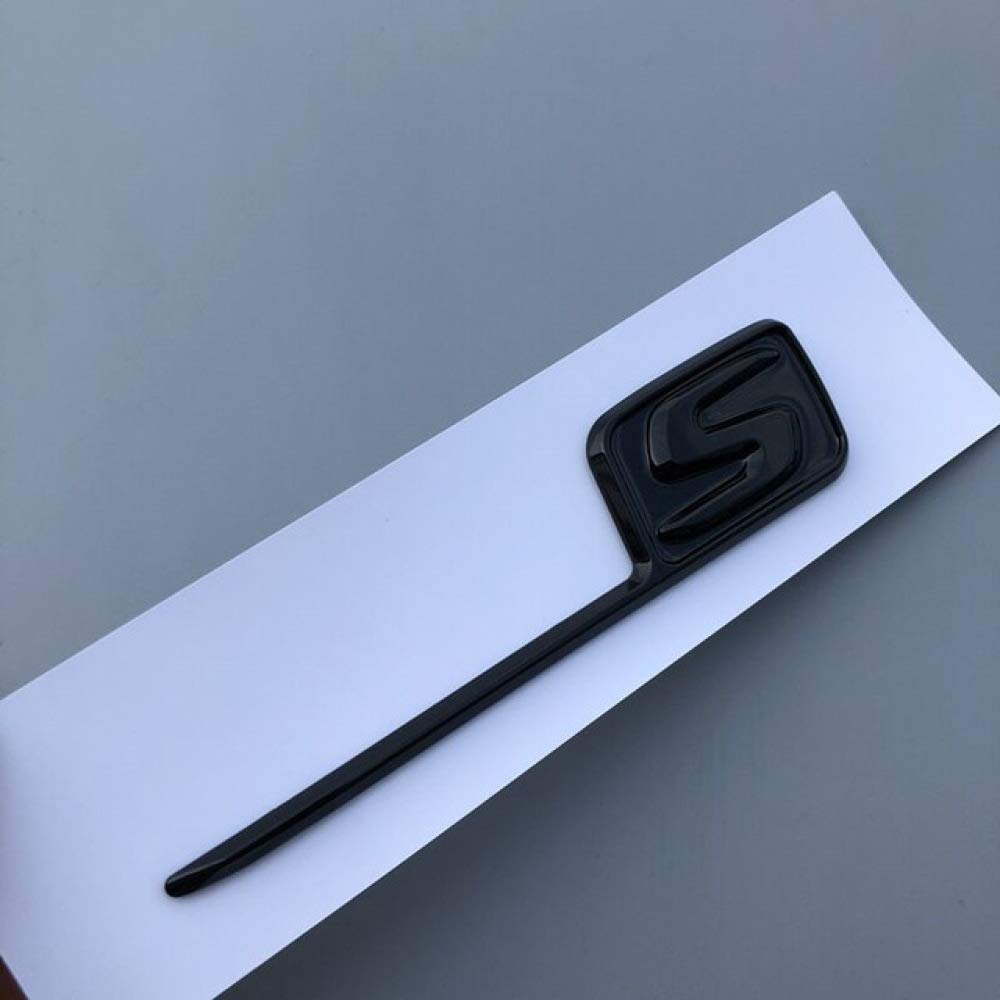 Weixinbuyfor Mercedes Benz AMG SAMG W117 Cla45 W205 C63 W212 E63 W207 W176 A45 W204 W211, ABS S Badge Car Rear Emblem Sticker Accessories