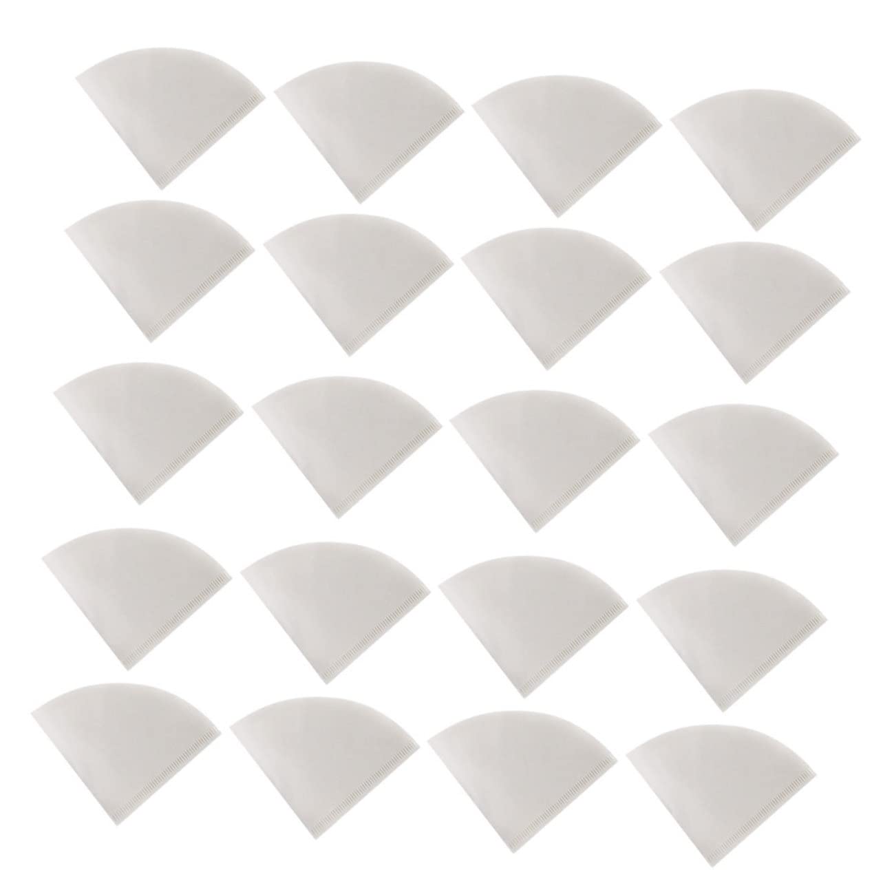 Happyyami 50Pcs Qualitative Filter Paper for Medium Flow Rate Coffee Brewing White Drip Filters for and Coffee Machines for DIY Coffee Lovers