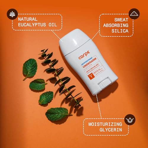 Carpe CP-UA Underarm Antiperspirant And Deodorant, Clinical Strength With All-Natural Eucalyptus Scent, Combat Excessive Sweating Stay Fresh And Dry thumb #1