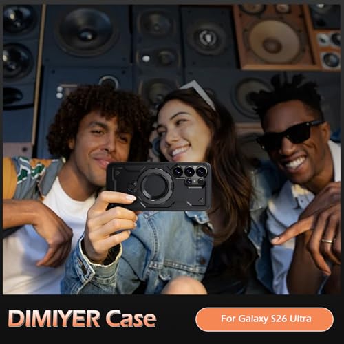 Image of for Samsung Galaxy S26 Ultra Case Magnetic with stand, with Mag-Safe, with Screen Protector, Wireless Charging, Shockproof for Samsung S26 Ultra 5G Phone Case, Ring Holder Cover for Samsung S26 Ultra