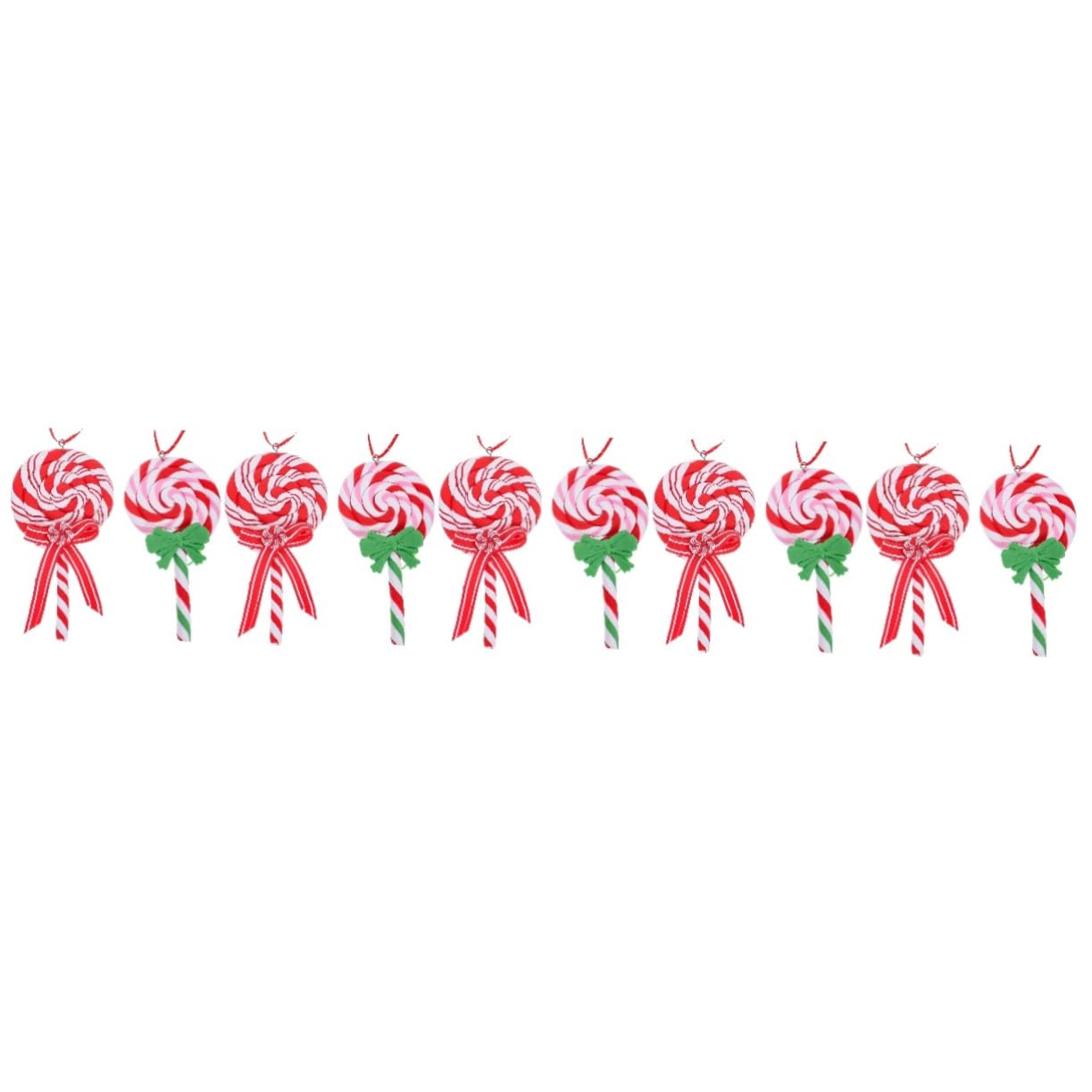 Cabilock 10 STK Weihnachtsbaum-Anhänger Zuckerstangen-Dekorationen weihnachtslutscherverzierungen weihnachtsbaumdeko weihnachtsbäume geschmückt Weihnachtssüßigkeit Weihnachtsdekorationen